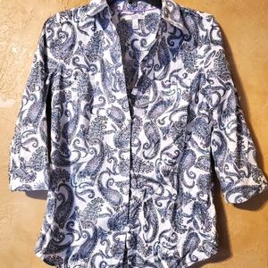 Croft & Barrow 3/4 sleeve button down